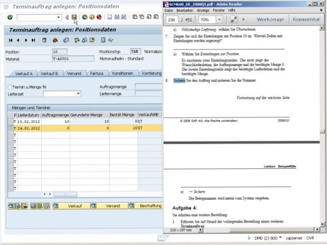 Sap Sd Scm600 U08 Verfugbarkeitsprufung