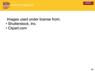 88
Images used under license from:
• Shutterstock, Inc.
• Clipart.com
PHOTO CREDITS
 
