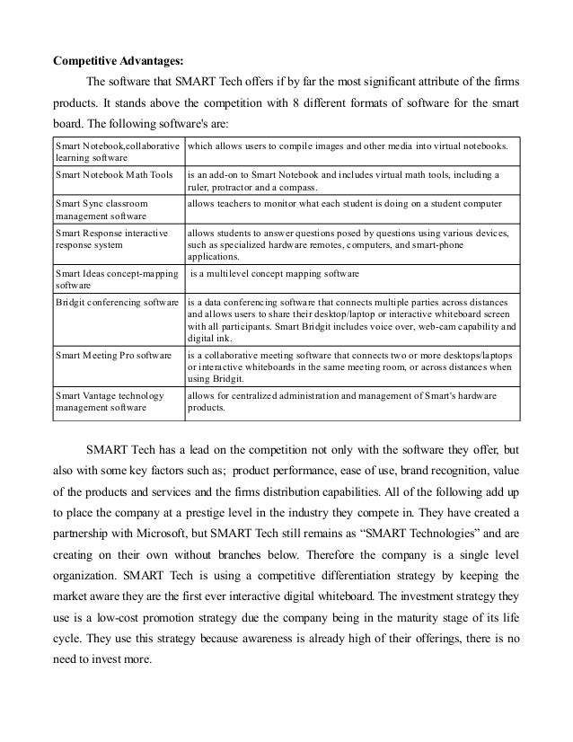 Case Study Analysis.SMART Tech