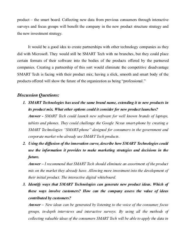 Case Study Analysis.SMART Tech