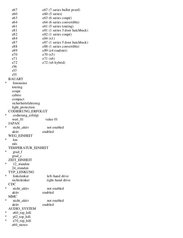 how t get e90 profile on ncs expert