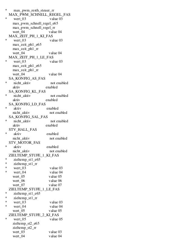 E90 module parameters coding with NCS Expert