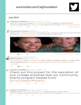 www.twitter.com/CalgFoundation
June 2014
 