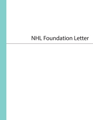 NHL Foundation Letter
 