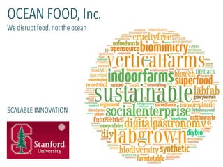 SCALABLE INNOVATION
OCEAN FOOD, Inc.
We disrupt food, not the ocean
 