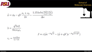 PhD Oral Defense Shobeir K. S. Mazinani
School of
Molecular Sciences
 