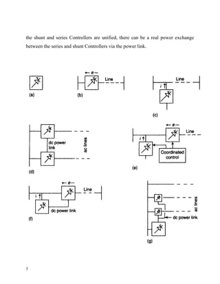 the shunt and series Controllers are unified, there can be a real power exchange
between the series and shunt Controllers via the power link.
7
 