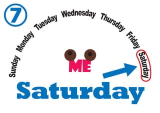 SundayMonday Tuesday Wednesday Thursday
FridaySaturday
Saturday
⑦
 