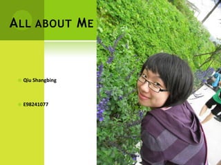  All about Me QiuShangbing E98241077 