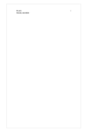 PLACE :
MALIK AHAMED
 