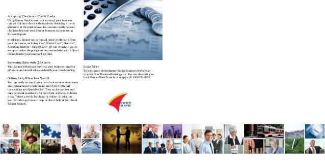 Banner Bank Small Business Services Brochure 1