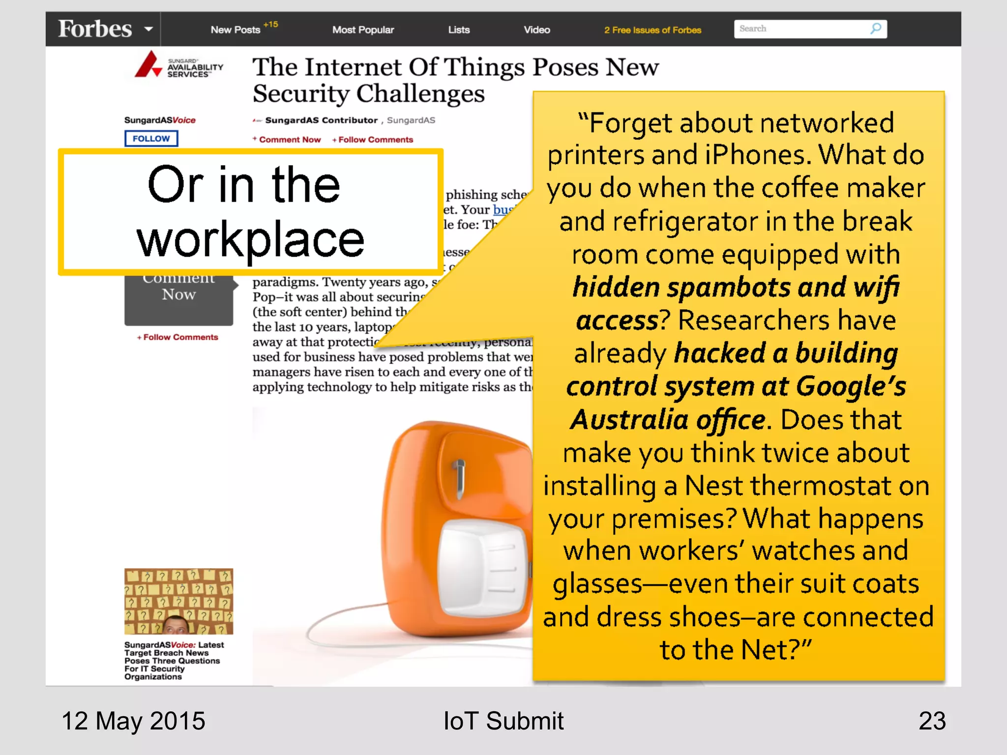 12 May 2015 IoT Submit 23
 