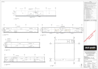 4
A04
4
A04
2
A04
2
A04
3
A04
3
A04
5
A04
5
A04
1
A04
1
A04
North
A EB C D
RETAIL AREA
PAINTED PLASTER
BOARD LINING
PAINTED PLASTER
BOARD LINING
RACKINGFEATURES
TELEVISONSDISPLAY
WF02
WF01
WF04
WF03
WF02
WF01
RACKINGFEATURES
18mm LAMINEX FINISH FIXED
ON HMR PARTICLE BOARD
PAINTED PLASTER
BOARD LINING
PAINTED PLASTER
BOARD LINING
PAINTED PLASTER
BOARD LINING
PAINTED PLASTER
BOARD LINING
1 42 3
RETAIL AREA
FHR
24001600
4000
18mm LAMINEX FINISH FIXED
ON HMR PARTICLE BOARD
PRECAST CONCRETE WITH
PAINTED PLASTERBOARD LINING
PRECAST CONCRETE WITH
PAINTED PLASTERBOARD LINING
PRECAST CONCRETE WITH
PAINTED PLASTERBOARD LINING
PRECAST CONCRETE WITH
PAINTED PLASTERBOARD LINING
WF02
WF01
WF02
WF01
RACKINGFEATURES
RACKINGFEATURES
RACKINGFEATURES
14 23
RETAIL AREA
RACKINGFEATURES RACKINGFEATURES
24001600
4000
18mm LAMINEX FINISH FIXED
ON HMR PARTICLE BOARD
P
WF02
WF01
PRECAST CONCRETE WITH
PAINTED PLASTERBOARD LINING
PRECAST CONCRETE WITH
PAINTED PLASTERBOARD LINING
PRECAST CONCRETE WITH
PAINTED PLASTERBOARD LINING
PRECAST CONCRETE WITH
PAINTED PLASTERBOARD LINING
WF02
WF01
AE BCD
RETAIL AREA
RACKINGFEATURES
RACKINGFEATURES
ENTRY
DISPLAY
DISPLAY
24001600
4000
3300700
FHR
"BLACK MDF" PANEL FROM
FLOOR TO CEILING
"BLACK MDF" PANEL FROM
FLOOR TO CEILING
4000
ALUMINIUM CLADDING
150mm BRUSHED
ALUMINIUM SKIRTING
"ALPOLIC BLACK FINISH" SIGNAGE
WITH "OPAL ACRYLIC" LETTERS AND
"YELLOW VINYL" FACE OR EQUAL
A0 SIZE
POSTER
A0 SIZE
POSTER
ALUMINIUM CLADDING WALLWITH
TRELLIS DOOR STACKING
PRECAST CONCRETE WITH
PAINTED PLASTERBOARD LINING
PRECAST CONCRETE WITH
PAINTED PLASTERBOARD LINING
WF02
WF01
PRECAST CONCRETE WITH
PAINTED PLASTERBOARD LINING
PRECAST CONCRETE WITH
PAINTED PLASTERBOARD LINING
WF02
WF01
WF05
WF06
WF05
WF08
WF08
WF07
AMENDMENTS - 'I' AND 'O' NOT USEDNo DATE BY
A XX/XX/XX FIRST ISSUE XXX/XXX
A EB C D
6003600
4200
300
6002700
ENTRY
DISPLAY DISPLAY
ALUMINIUM CLADDING FINISH"ALPOLIC BLACK FINISH" SIGNAGE WITH
"OPAL ACRYLIC" LETTERS AND "YELLOW
VINYL" FACE OR EQUAL
ALUMINIUM CLADDING FINISHALUMINIUM CLADDING FINISH
WF05 WF05
WF08
WF06
150mm BRUSHED
ALUMINIUM SKIRTINGSAFETY DECAL TO DSE STANDARDS @900mm
( VARIES ACCORDING TO LOCATION POLICIES
& LEGISLATIONS )
WF07
900
WALL FINISHES LEGEND
WF01
INTERNAL PAINT FINISH
TYPE : DULUX MATT VIVID WHITE FLAT ACRYLIC
WF02
INTERNAL PAINT FINISH
TYPE : DULUX GLOSSY VIVID WHITE FLAT ACRYLIC
WF03
WF04
INTERNAL PAINT FINISH
TYPE : DULUX GLOSSY BLACK FLAT ACRYLIC
WF05
INTERNAL PAINT FINISH
TYPE : DULUX MATT BLACK FLAT ACRYLIC
ENTRY POTAL CLADDING
DISTRIBUTOR : SGI ARCHITECTURAL
TYPE : ALPOLIC M7742 - G30 BLACK
WF06
ENTRY POTAL CLADDING
DISTRIBUTOR : SGI ARCHITECTURAL
TYPE : ALPOLIC MBS08 - G30 GOLDEN YELLOW
WF08
SHOPFRONT IS SITE SPECIFIC
TYPE :
WF07
ENTRY POTAL CLADDING
DISTRIBUTOR : SGI ARCHITECTURAL
TYPE : ALPOLIC MM389 - G15 BRUSHED ALUMINIUM LIGHT
1 : 200
KEY PLAN
6
1 : 100
DECOR ELEVATION D
5
1 : 100
DECOR ELEVATION C
4
1 : 100
DECOR ELEVATION A
2
1 : 100
DECOR ELEVATION B
3
DRAWING :
PROJECT No. :
DRAWN BY :
PROJECT MGR :REGION No :
PROJECT :
ABN. 88 000 014 675
1 WOOLWORTHS WAY BELLA VISTA NSW 2153
PO BOX 8000 BAULKHAM HILLS NSW 2153
TELEPHONE (02) 8885 0000 FACSIMILE (02) 8885 0308
EXPOSED VENT PIPES WILL NOT BE PERMITTED IN AMENITIES, OFFICES &
PREPARATION AREAS.
INSTALLATION OF COMPACTOR TO BE CONFIRMED BY DICKSMITH LIMITED.
DEVELOPER TO ALLOW FOR SERVICES, CONCRETE SLAB, WALL PENETRATIONS
AND SCREEN WALL.
ALL PLINTH DIMENSIONS & DETAILS TO BE PROVIDED BY REFRIGERATION
CONTRACTOR.
THIS DRAWING TO BE READ IN CONJUNCTION WITH ELECTRICAL, MECHANICAL,
HYDRAULIC, DETAIL STANDARD DRAWINGS AND CONSTRUCTION SUMMARY.
A FEATHERED EDGE BRASS STRIP SHALL BE PROVIDED AT ALL JUNCTIONS
OF VINYL FLOORING AND CONCRETE SLAB.
EXTERNAL METALWORK SPECIFIED AS GALVANISED SHALL BE HOT DIPPED
GALVANISED TO CONFORM TO AUSTRALIAN STANDARDS.
*
*
*
*
*
*
ALL DIMENSIONS, SIZES, ETC, ARE IN MILLIMETERS.
FIGURED DIMENSIONS TO BE USED IN PREFERENCE TO SCALING OF DRAWING.
*
NOTES
COPYRIGHT OF THIS DOCUMENT REMAINS WITH WOOLWORTHS LIMITED.
NO PART OF THIS DOCUMENT MAY BE REPRODUCED OR COPIED IN ANY
FORM OR BY ANY MEANS (GRAPHIC, ELECTRONIC OR MECHANICAL,
INCLUDING PHOTOCOPYING, RECORDING TAPE OR INFORMATION
RETRIEVAL SYSTEMS) WITHOUT WRITTEN PERMISSION.
Plot Date
©
1:100 @ A1
STORE No.
PR
ELIM
IN
AR
Y
ISSU
E
O
N
LY
06.04.2010
OOLWORTHS IMITEDW L
DICKSMITH
DATE :
AMEND. No :
DESIGN MGR :
DWG. No :
SCALE :
KIT ISSUE :
THIS DRAWING IS FOR DESIGN GUIDANCE ONLY. FINAL DETAILS MUST MEET SITE
CONDITIONS, RELEVANT AUTHORITIES AND APPLICABLE BUILDING STANDARDS.
TYPE THE ADDRESS IN PROJECT INFORMATION
UNDER SETTINGS
7/04/2010 2:34:38 PM
As indicatedMD
??????
REGION PM NAME
LARGE FORMAT - KIT 1200
DECOR ELEVATIONS
????
06/04/2010
?A04
ALAN MHANNA
KIT - 1200
mm/yyyy
1 : 100
MALL ELEVATION
1
 