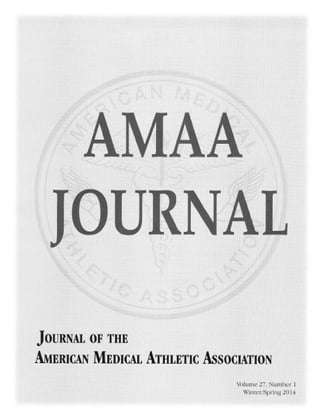 AMAA Journal Winter/Spring 2014
 