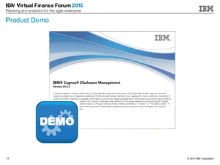 © 2015 IBM Corporation13
Product Demo
 