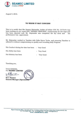Example Sumon Letter Sumon Appreciation Letter | PDF
