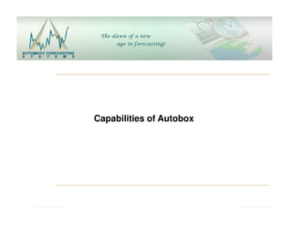 Capabilities of Autobox
 