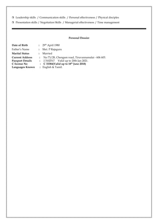 CV Dewaharbabu | PDF