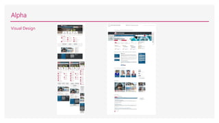 Alpha
Visual Design
 