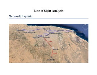 Line of Sight Analysis
Network Layout:
 