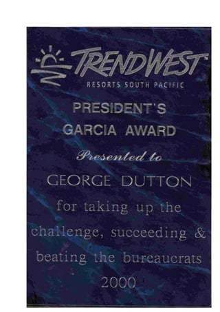 Garcia Award 2000