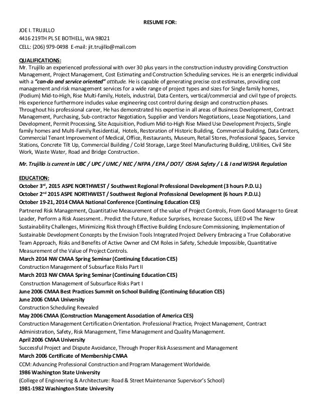 joe resume update72616