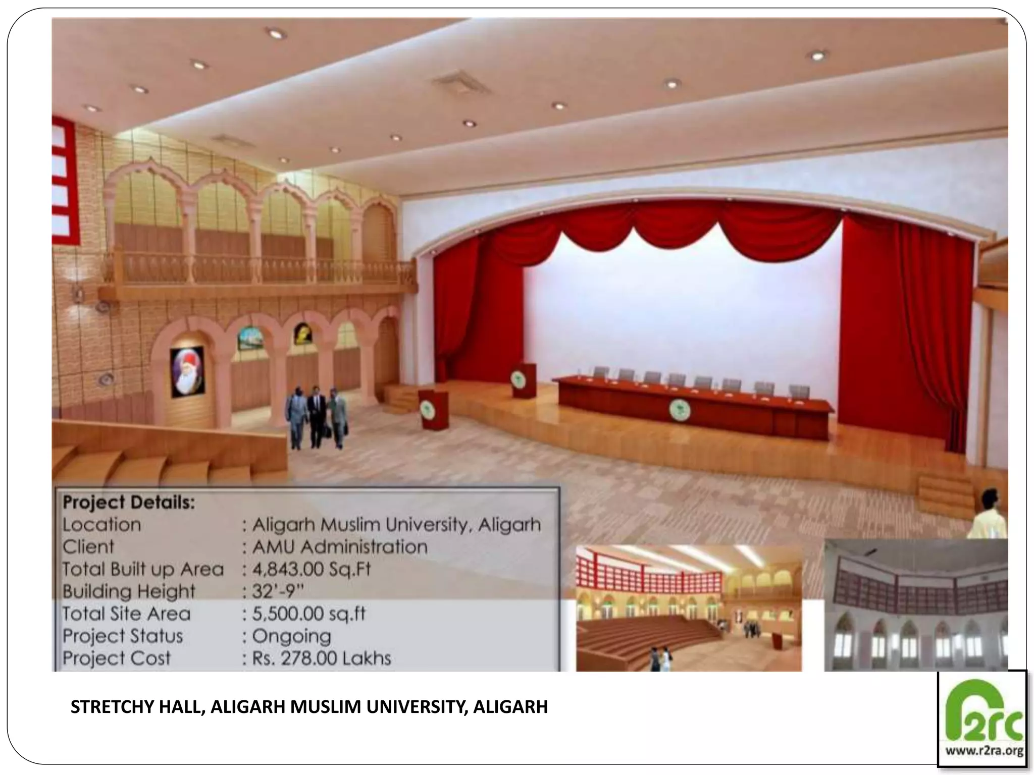 STRETCHY HALL, ALIGARH MUSLIM UNIVERSITY, ALIGARH
 