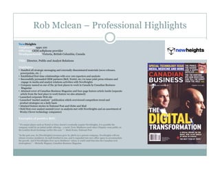 E Resume   Rob Mclean