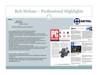E Resume   Rob Mclean