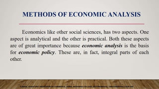 METHODS OF ECONOMIC ANALYSIS | PPTX