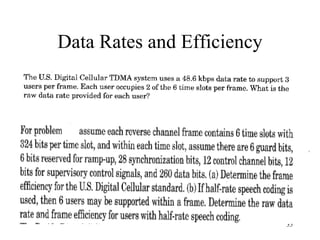 Data Rates and Efficiency 