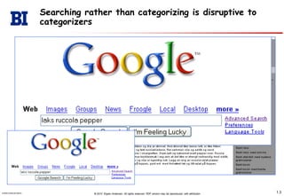 Searching rather than categorizing is disruptive to categorizers