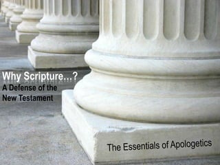 Hope
For The

Why Scripture…?

Hurting

A Defense of the
New Testament

A Study in 1 Peter
www.confidentchristians.org

 