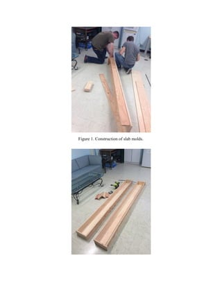 Figure 1. Construction of slab molds.
 