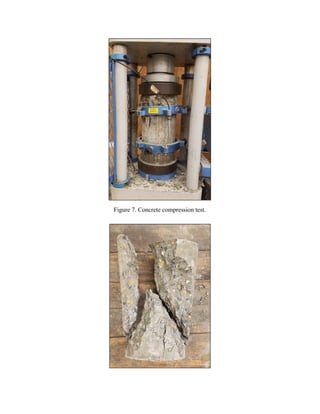 Figure 7. Concrete compression test.
 