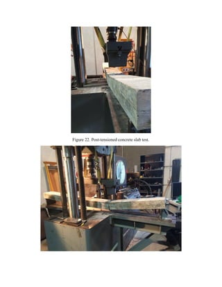 Figure 22. Post-tensioned concrete slab test.
 