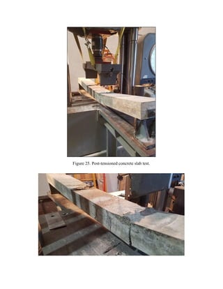 Figure 25. Post-tensioned concrete slab test.
 