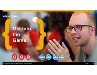 50© 2014 SAP SE or an SAP affiliate company. All rights reserved.
Get into
the
Game!
while (true)
© 2014 SAP SE or an SAP affiliate company. All rights reserved. 50Public
 