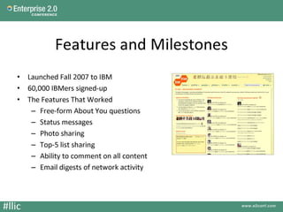 Lessons Learned from Internal Communities