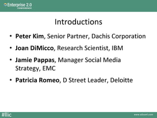 Lessons Learned from Internal Communities