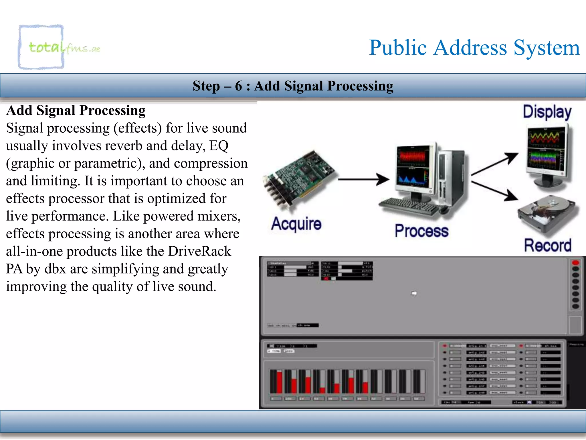 Public Address System | PPTX | Digital Audio | Computer Software and