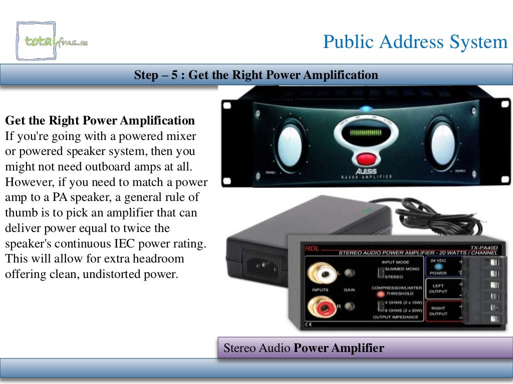 Public Address System