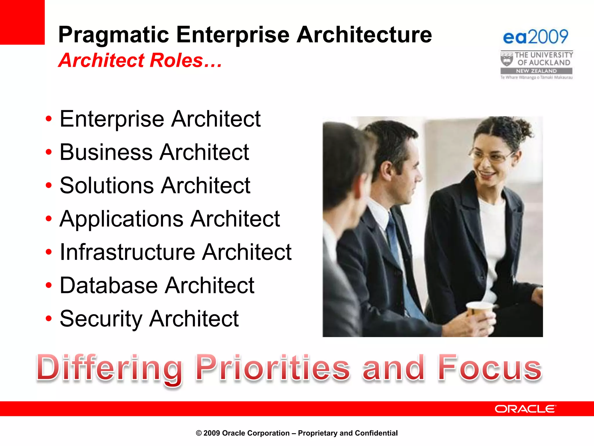 Current Challenge Today's data center – expensive to run© 2009 Oracle Corporation – Proprietary and ConfidentialServer utilisation remains very low. . .1009080A small number of organizations are starting to monitor server utilisation, however very few organisations monitor facilities energy efficiency or utilisation70605040Peak daily utilization (percent)30 Up to 30% servers are dead201000102030405090100Average daily utilization (percent)* 	Sample size – 45 data centers	Source:	Uptime Institute