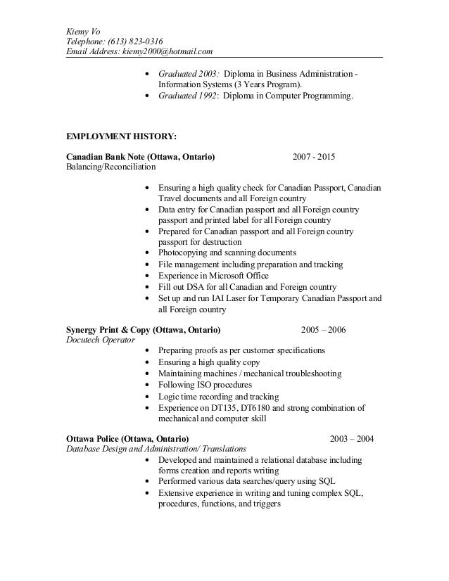 how to form a resume