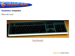 keyboard What is the word? Vocabulary   Computers 