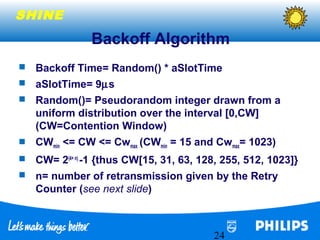 Presentation of the IEEE 802.11a MAC Layer | PPT