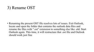 Having Issues With OUTLOOK? | PPTX