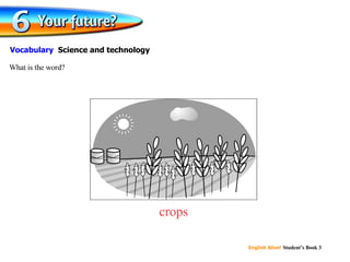 crops What is the word? Vocabulary  Science and technology 