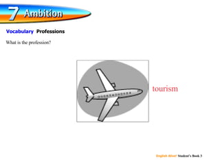 tourism What is the profession? Vocabulary  Professions 