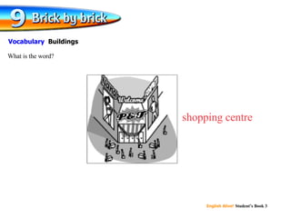 shopping centre What is the word? Vocabulary  Buildings 